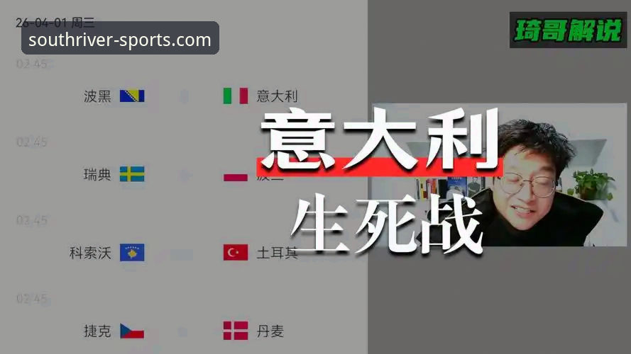 意大利vs波黑、瑞典vs波兰：世预赛附加赛四场决战与观赛选择对比